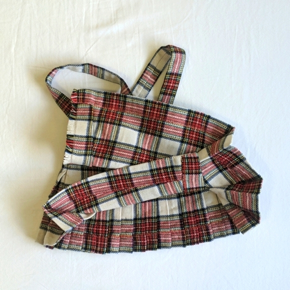 handmade tartan kilt pinafore 12 months baby girl - Picture 7 of 9